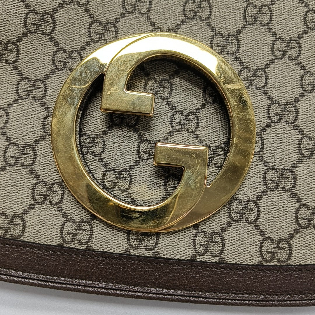 Blondie Small Monogram Coated Canvas Brown