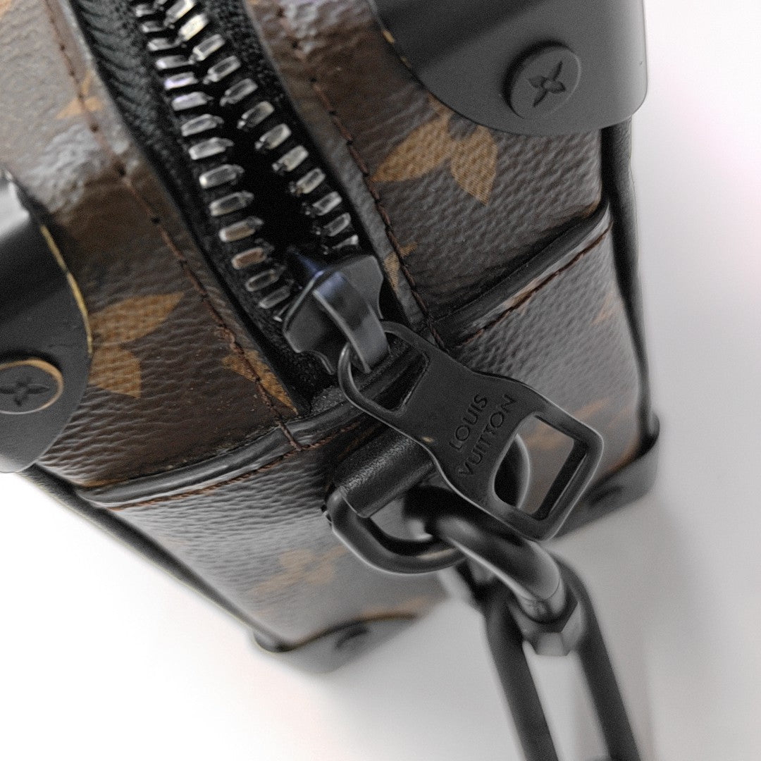 SOFT TRUNK Mini Monogram Coated Canvas Brown