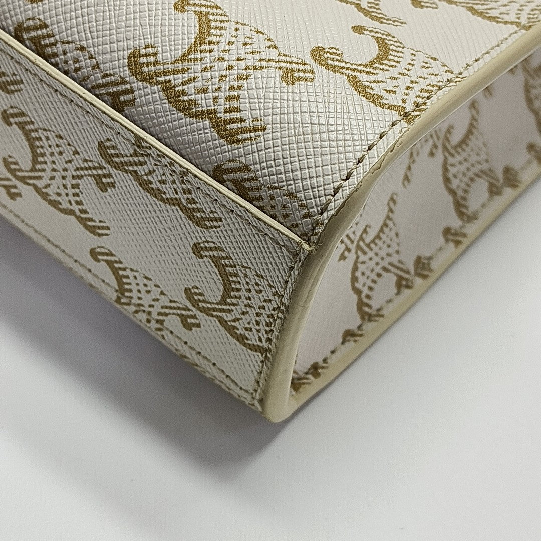 CABAS CELINE Mini Coated Canvas White