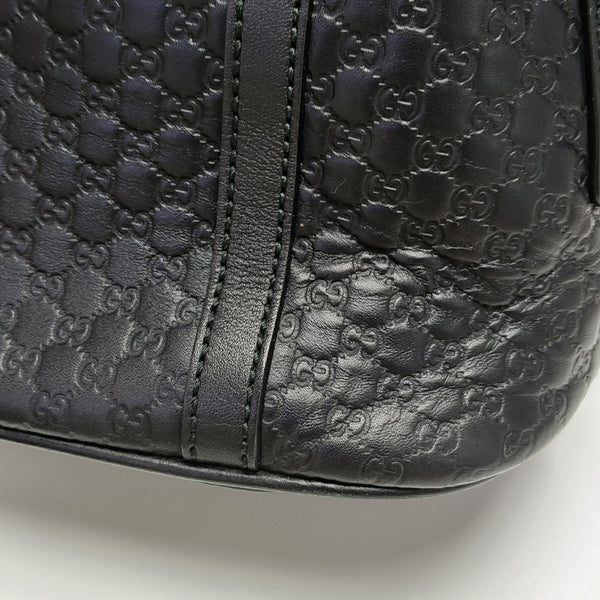 Microguccissima Monogram Calfskin Black