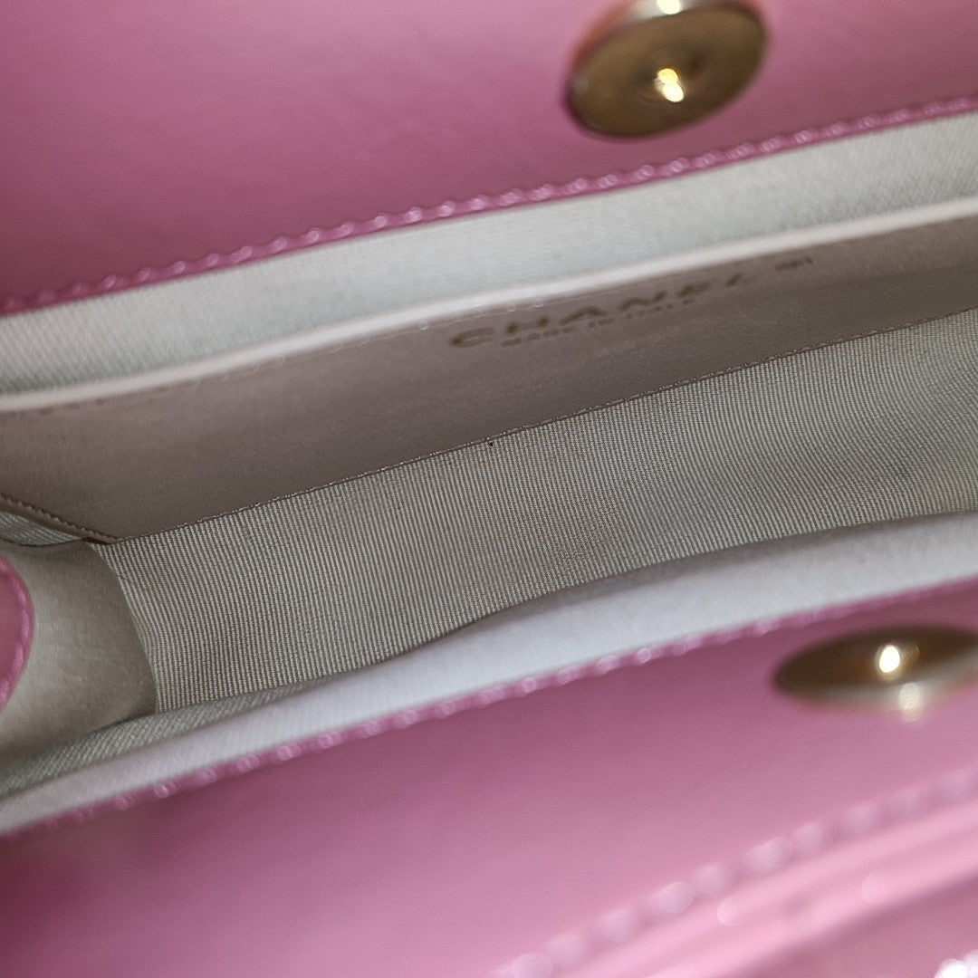 23C HOBO Quilted Calfskin Pink