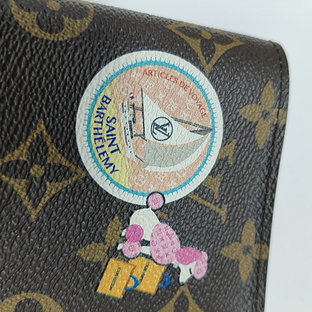 Monogram Coated Canvas Card Holder Brown
