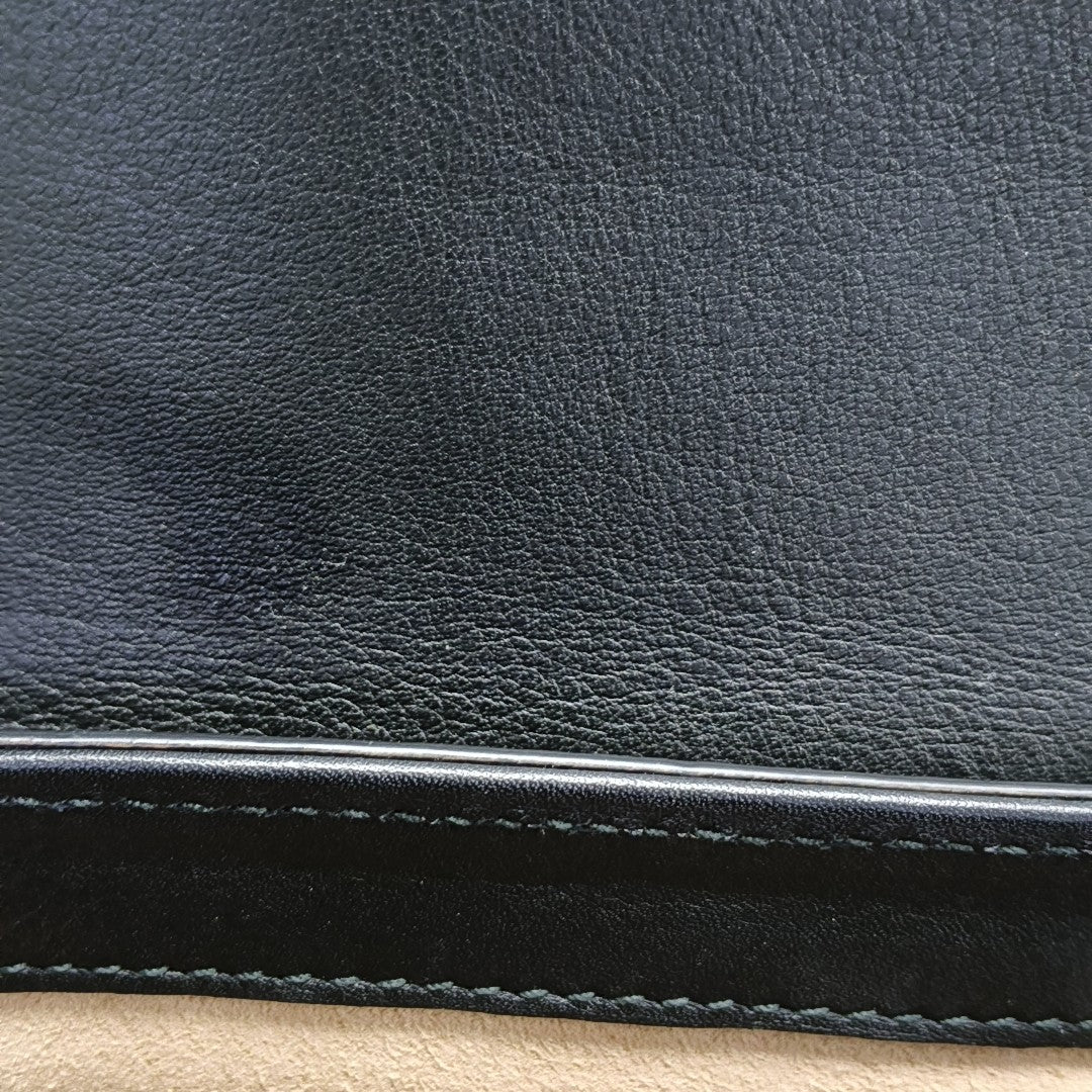 Padlock Medium Monogram Coated Canvas Beige