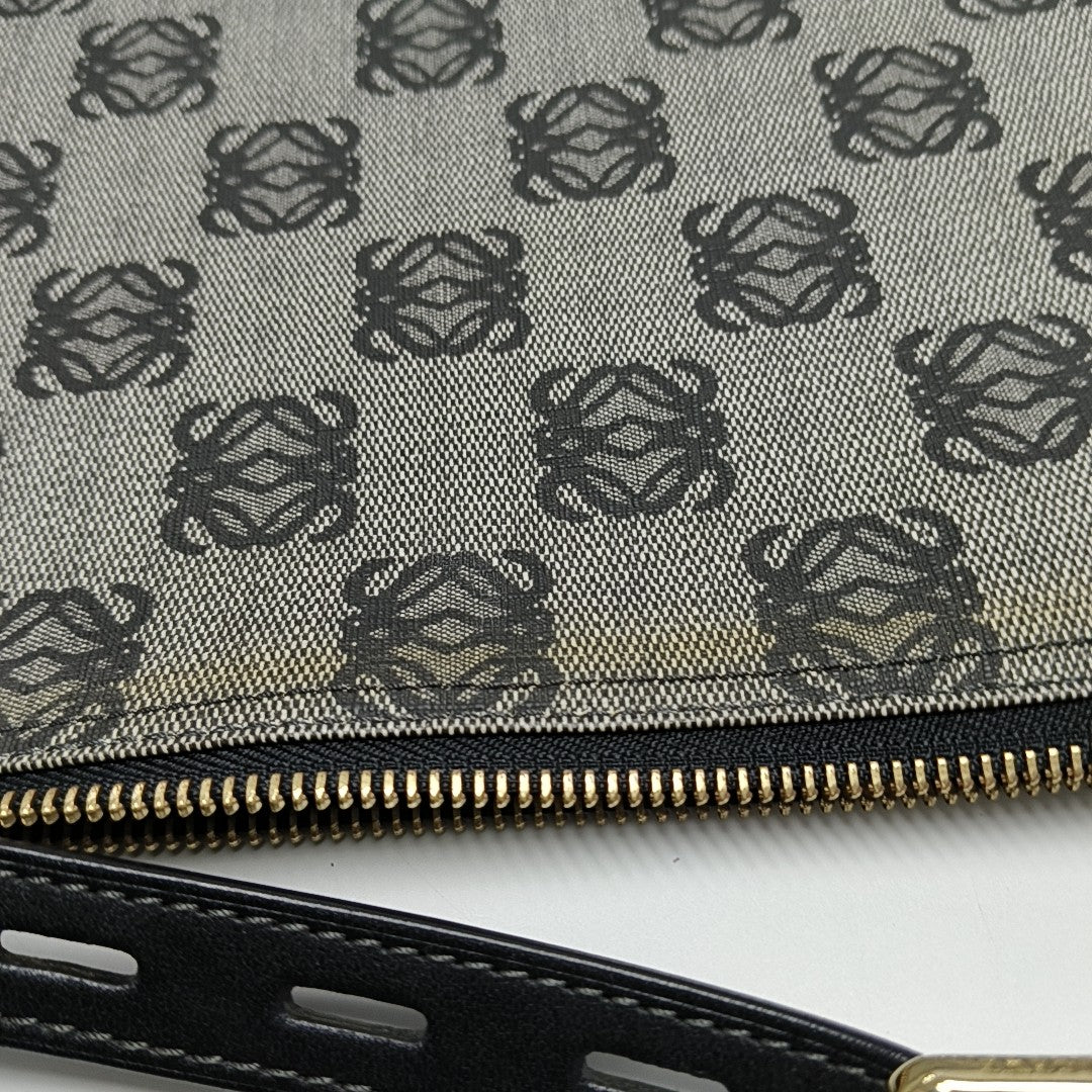 Monogram Coated Canvas Gray