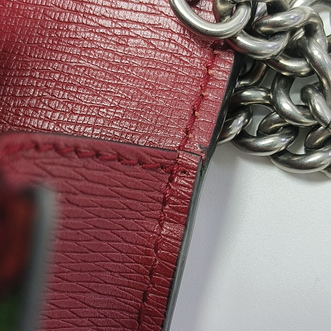 Calfskin Shoulder Bag Red