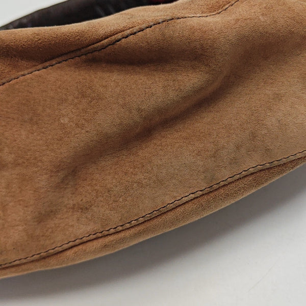 Suede Shoulder Bag Brown