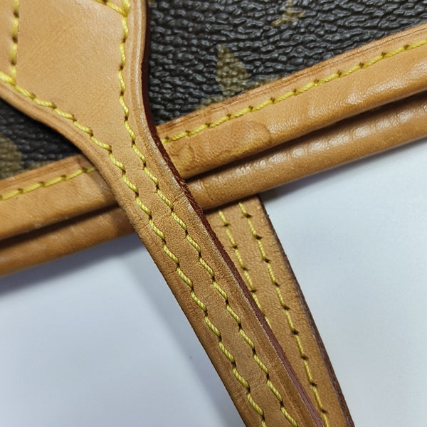 NEVERFULL MM Monogram Coated Canvas Brown