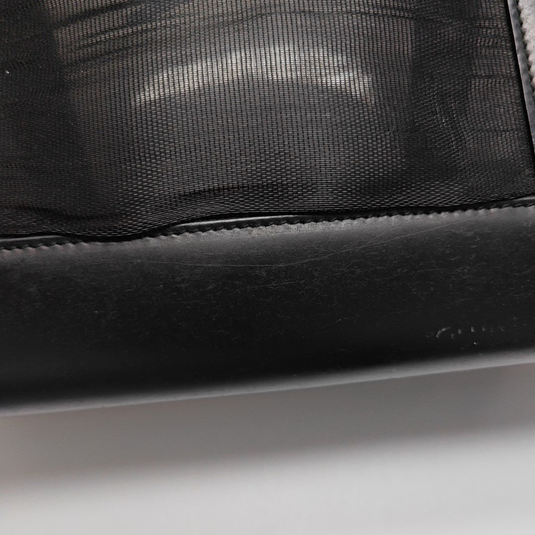 Special Material Top Handle Bag Black