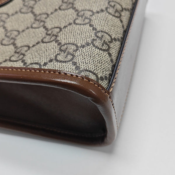 Retro Mini Monogram Coated Canvas Beige