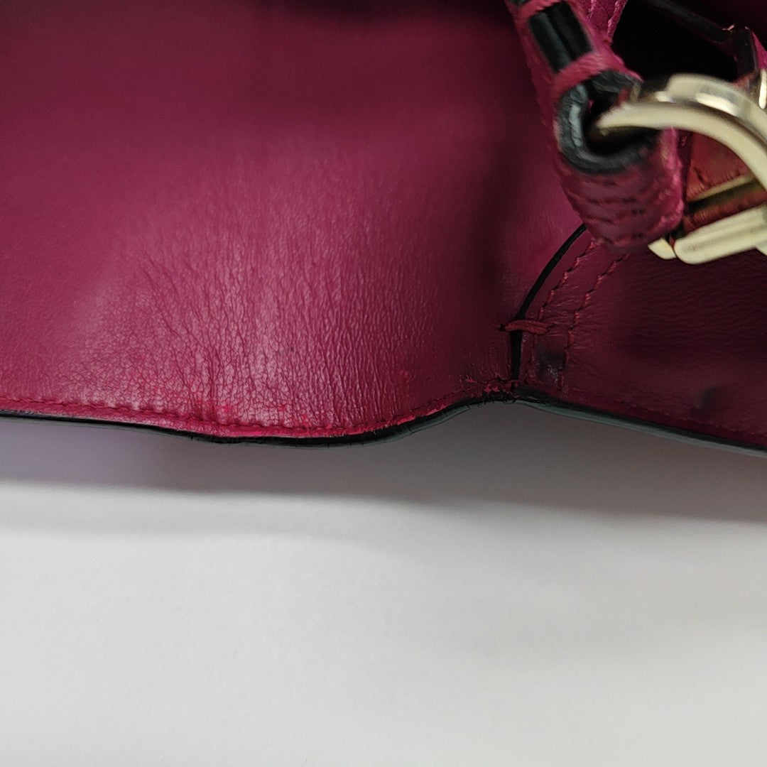 Calfskin Shoulder Bag Purple
