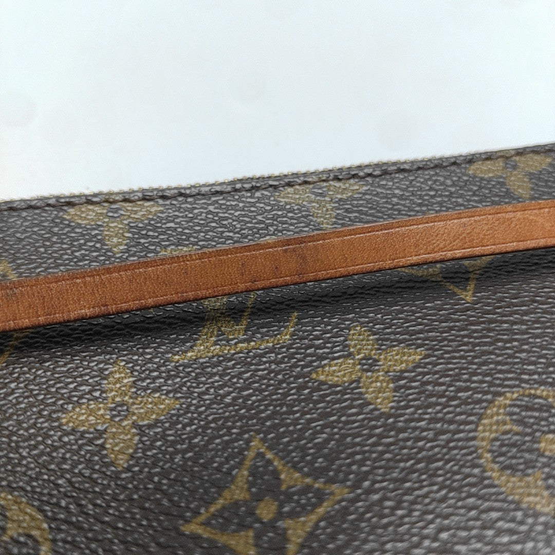 ACCESSOIRES Monogram Coated Canvas Brown