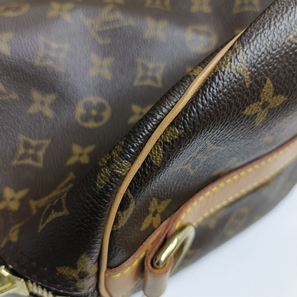 KEEPALL 60 Monogram Coated Canvas Brown