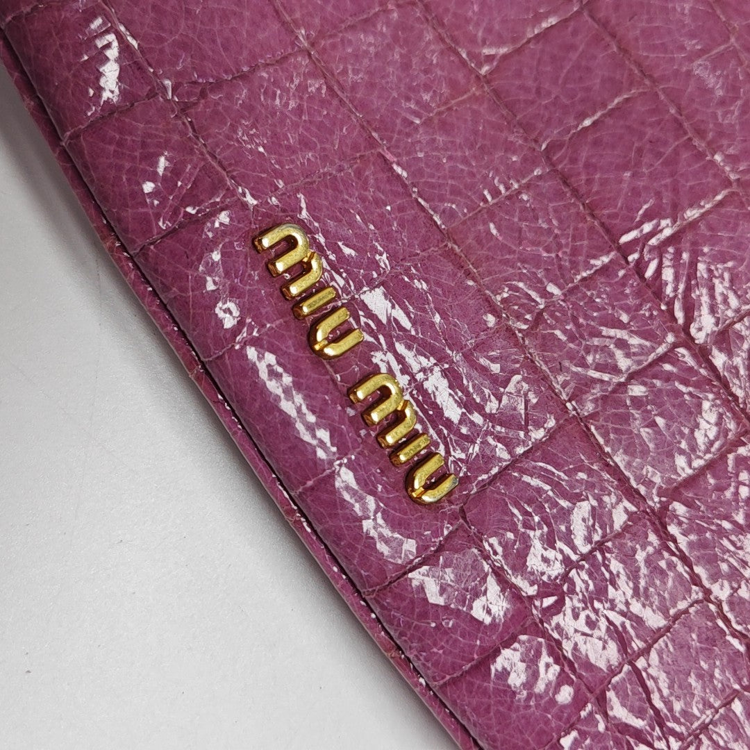 Calfskin Shoulder Bag Purple
