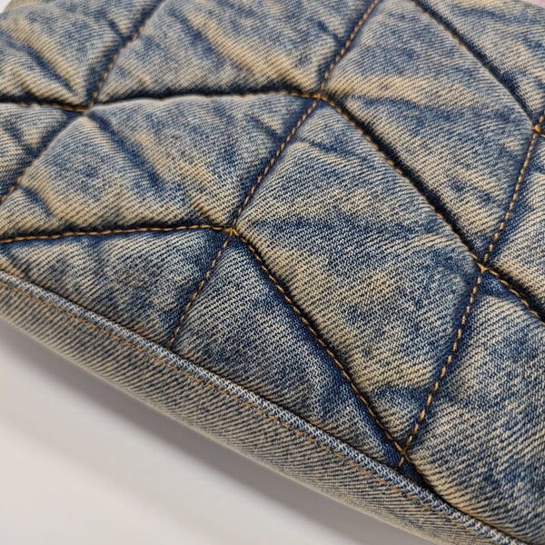 PUFFER Mini Quilted Denim Blue