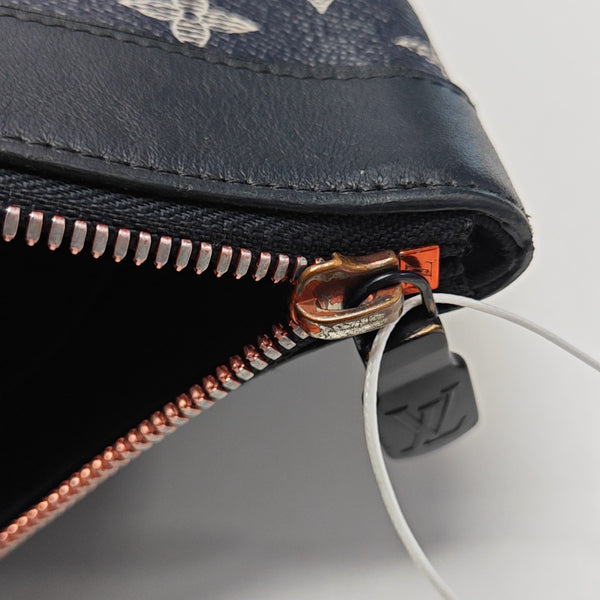 APOLLO GM Monogram Coated Canvas Blue