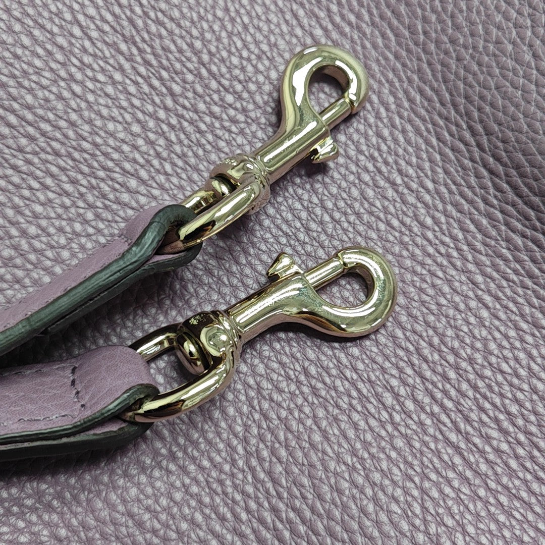 Calfskin Shoulder Bag Purple