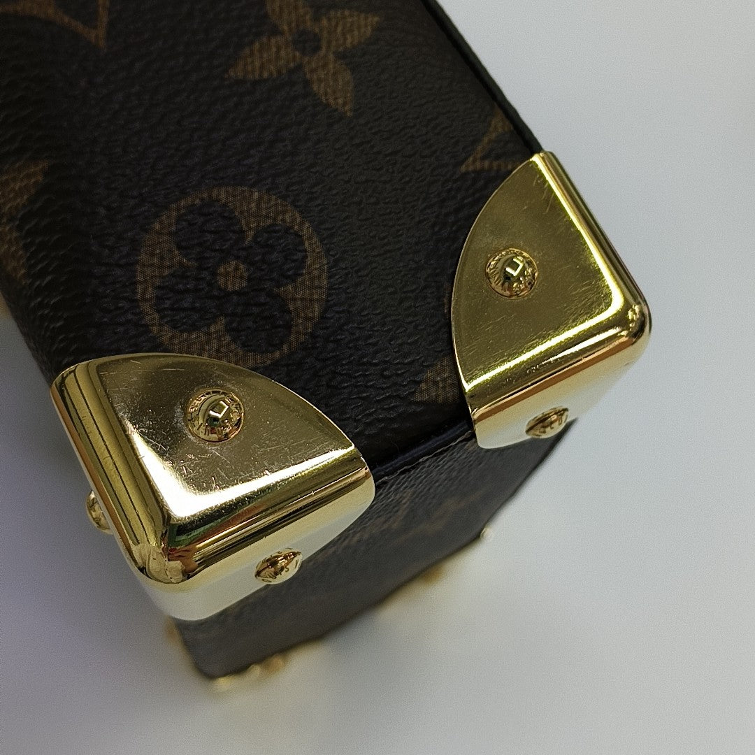 CAMERA BOX Monogram Coated Canvas Brown