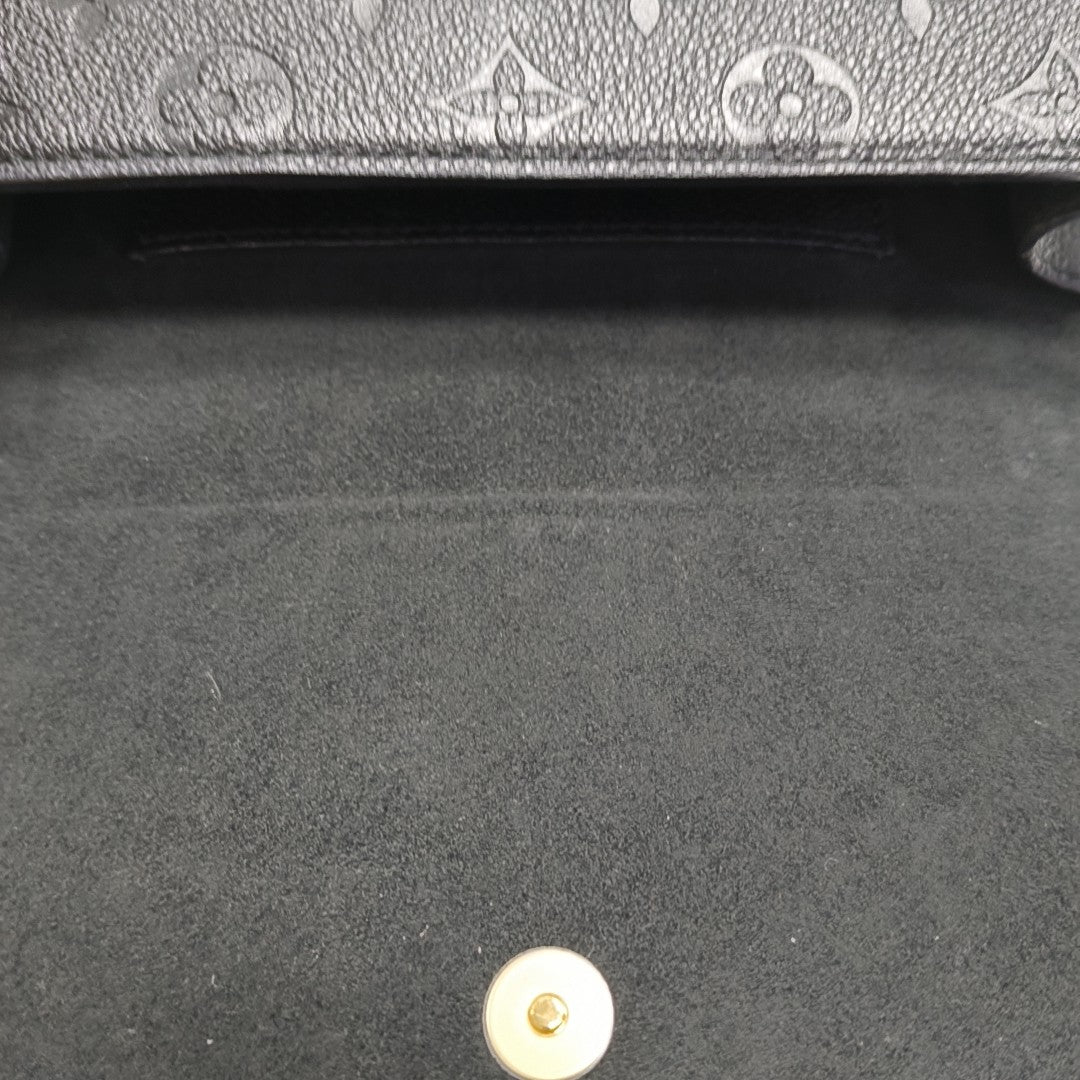Lily Monogram Calfskin Black