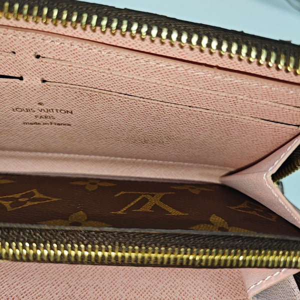 CLÉMENCE Monogram Coated Canvas Brown Wallet