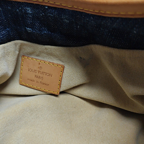 PLEATY Monogram Denim Blue