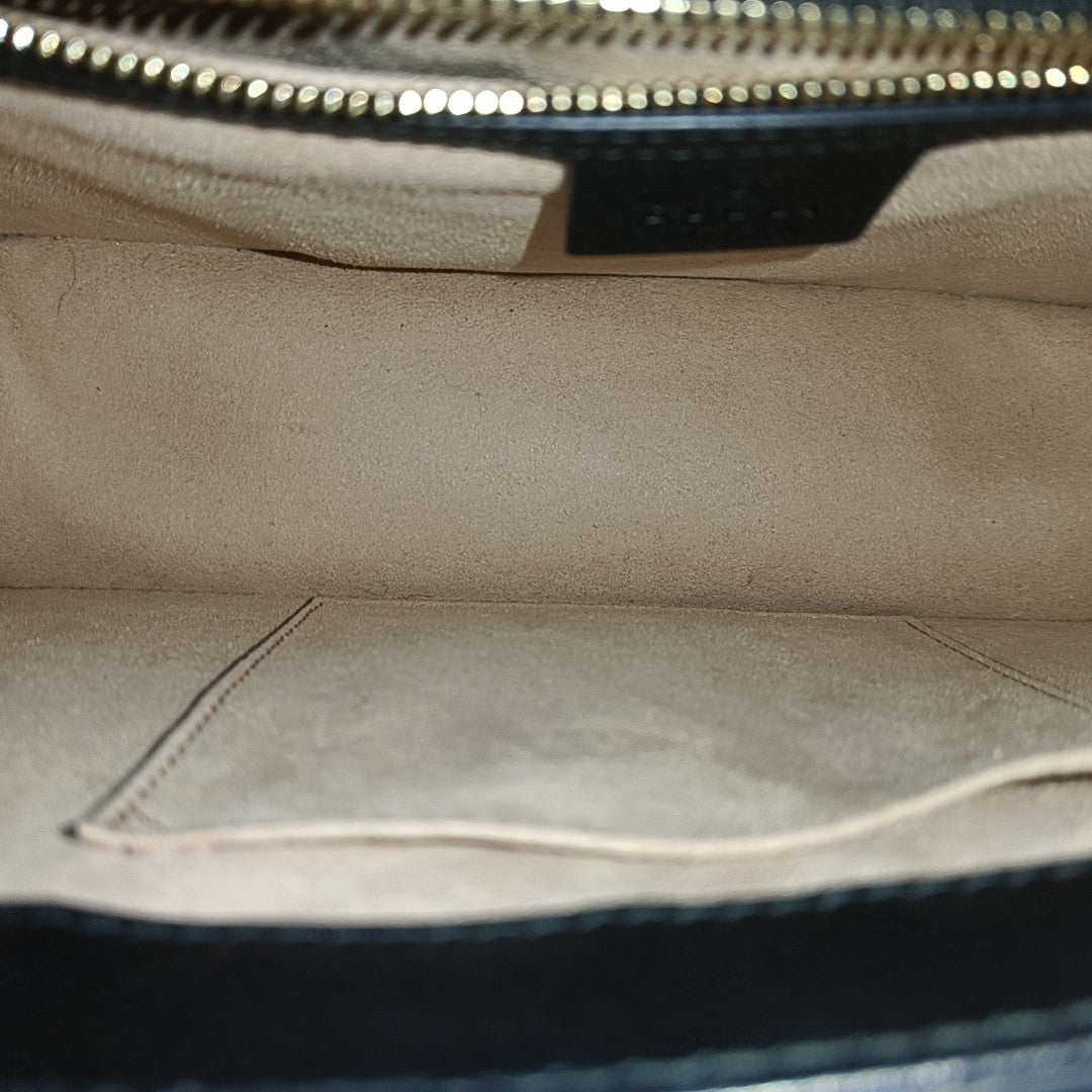 Sylvie Small Monogram Velvet Black