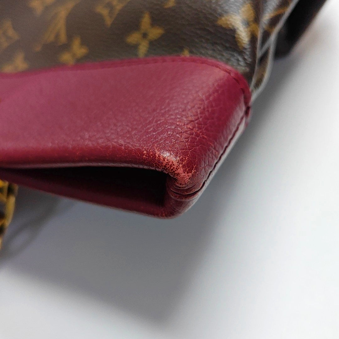 Authenticated pre-owned  PALLAS Monogram Coated Canvas Brown - Tote Bag at Looply