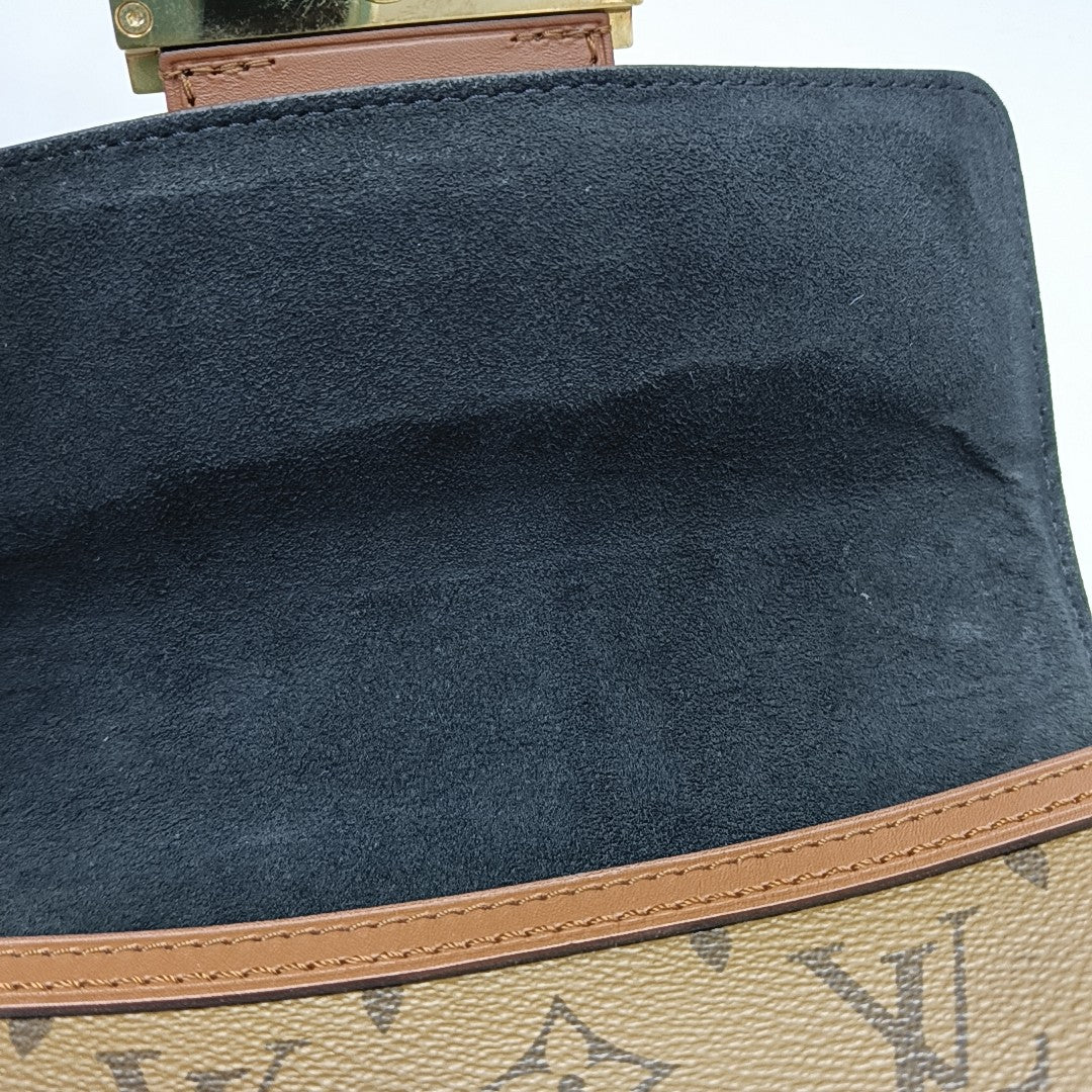DAUPHINE Mini Monogram Coated Canvas Brown