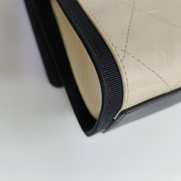 Quilted Calfskin Shoulder Bag Beige