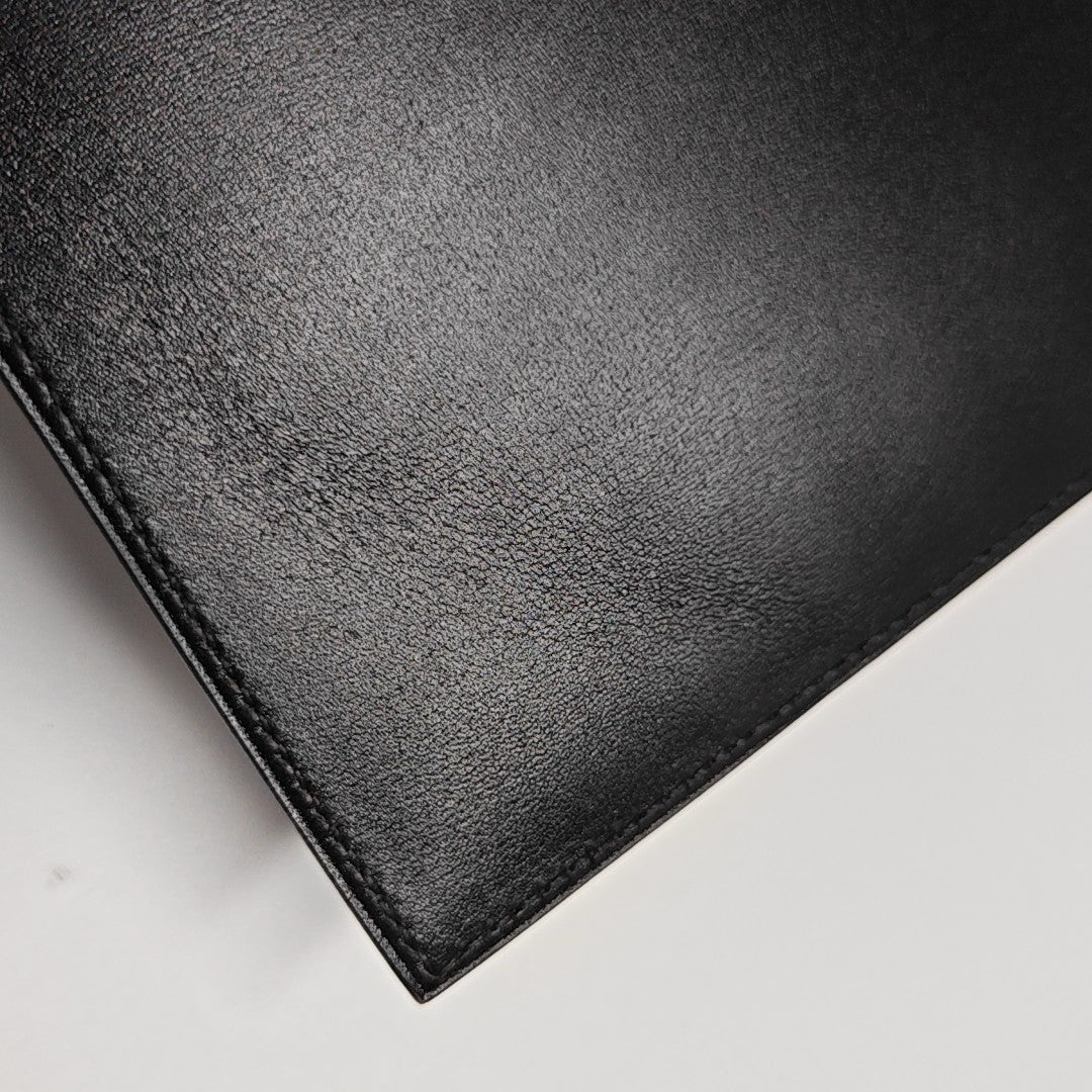 Box Calf Card Holder Black