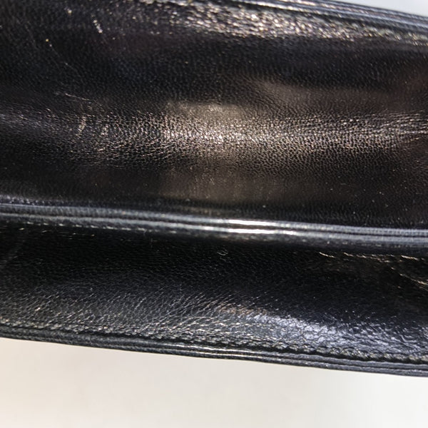 Leather Shoulder Bag Black