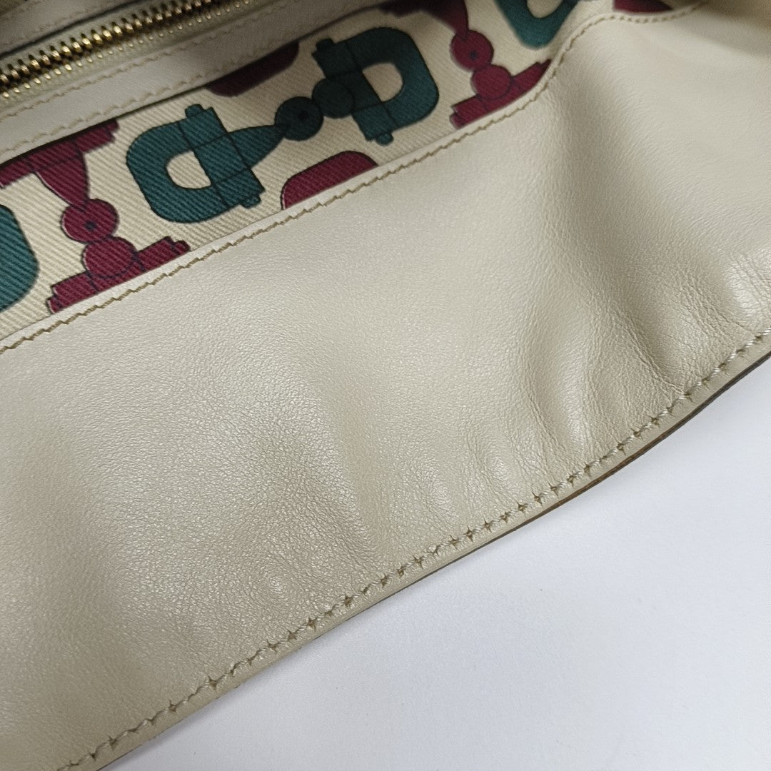 Bamboo 1947 Large Monogram Calfskin Beige