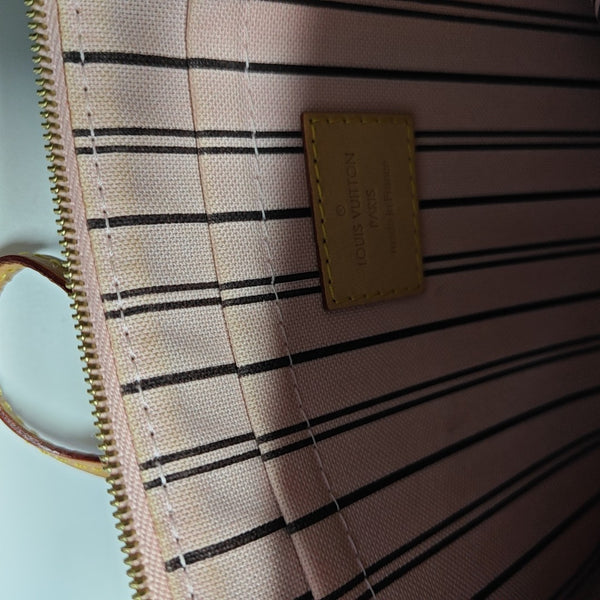 NEVERFULL PM Monogram Coated Canvas Brown
