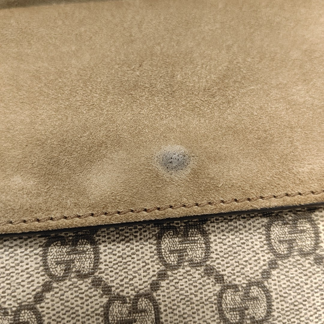 Dionysus Mini Monogram Coated Canvas Beige