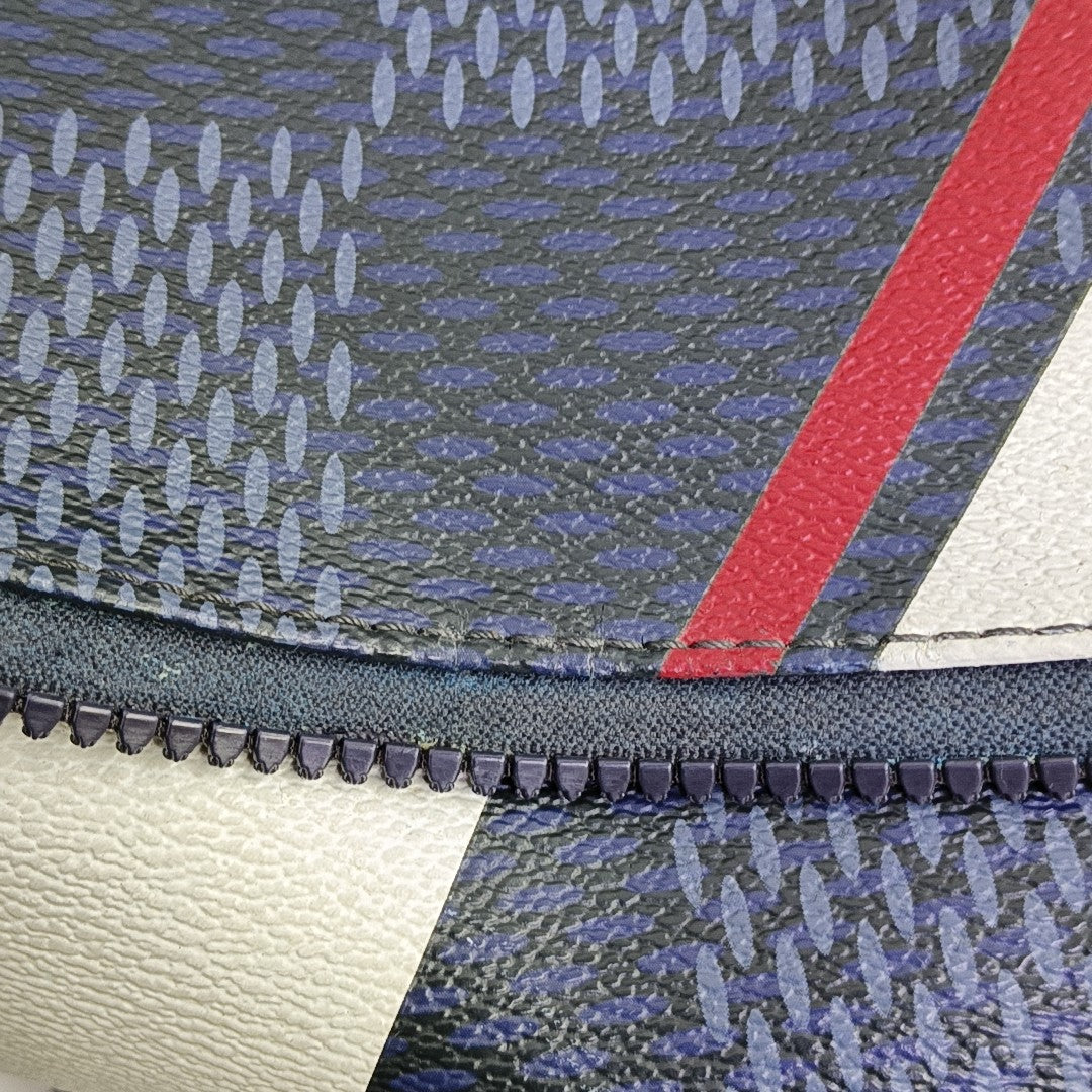 APOLLO Damier Coated Canvas Blue