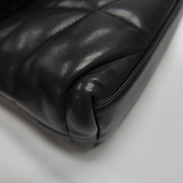 PUFFER Mini Chevron Lambskin Black