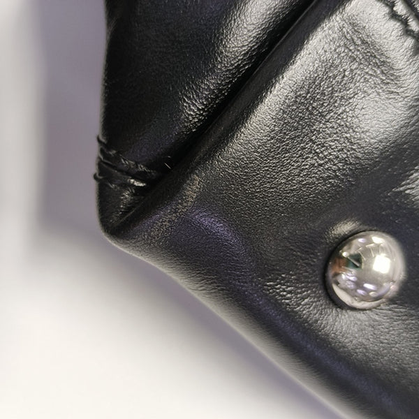 Lambskin Shoulder Bag MM Black