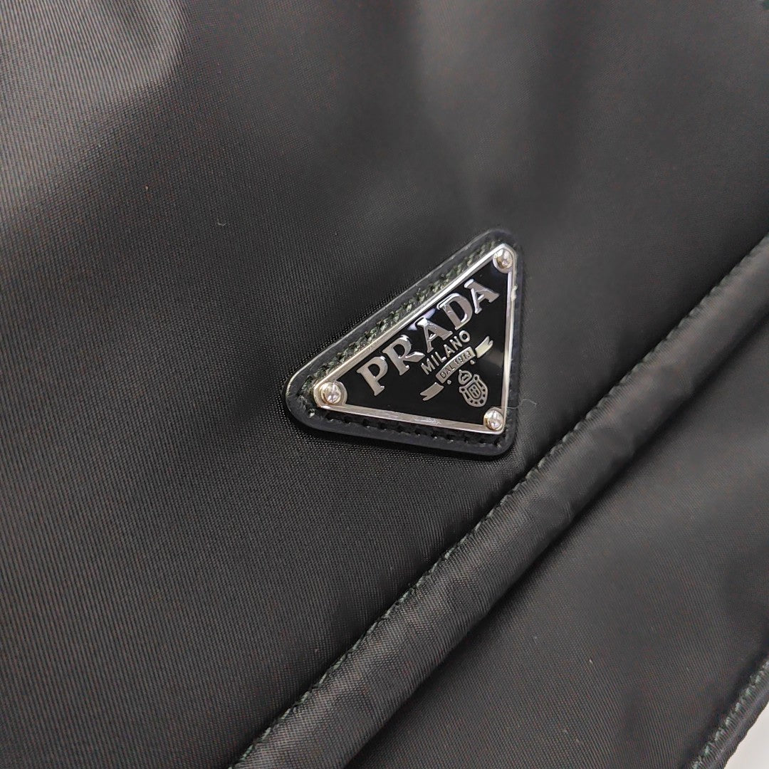 Nylon Shoulder Bag Small Black