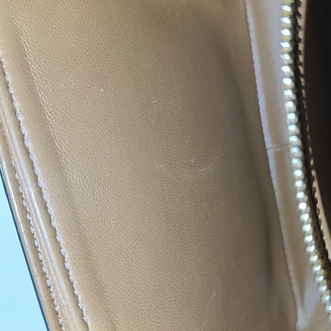 TRIOMPHE Small Coated Canvas Brown