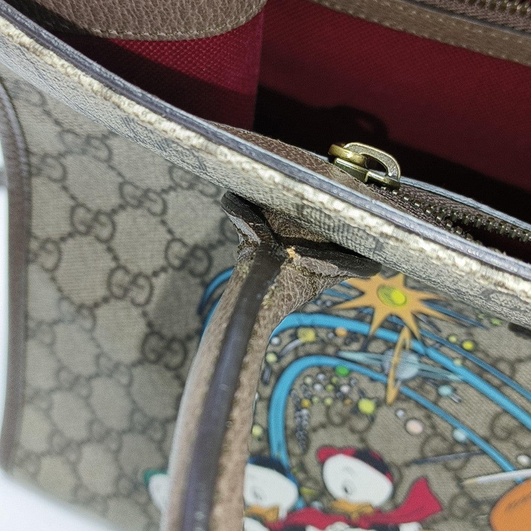 Disney X Gucci Monogram Coated Canvas Beige
