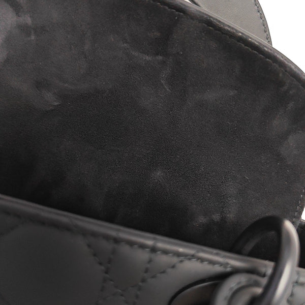 Lady Dior Small Cannage Calfskin Black