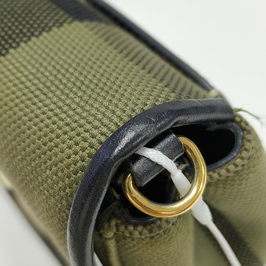Crossbody Bag Small Canvas Green