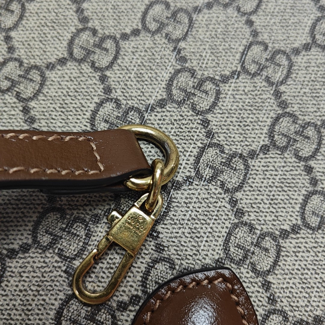 Retro Mini Monogram Coated Canvas Beige
