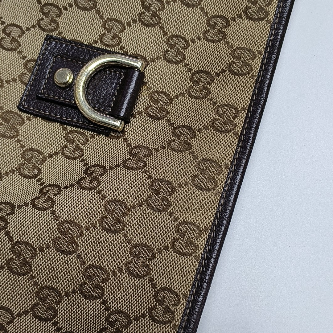 Abbey Monogram Canvas Brown