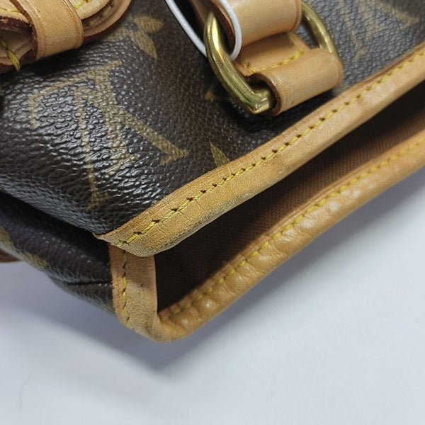 BATIGNOLLES MM Monogram Coated Canvas Brown