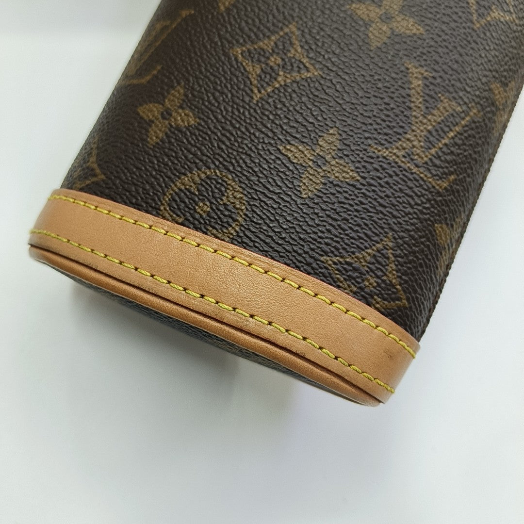FOLD ME Monogram Coated Canvas Brown