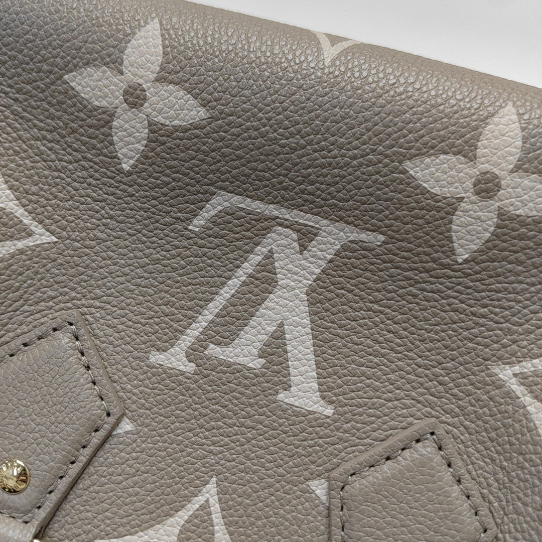SPEEDY 20 Monogram Calfskin Gray