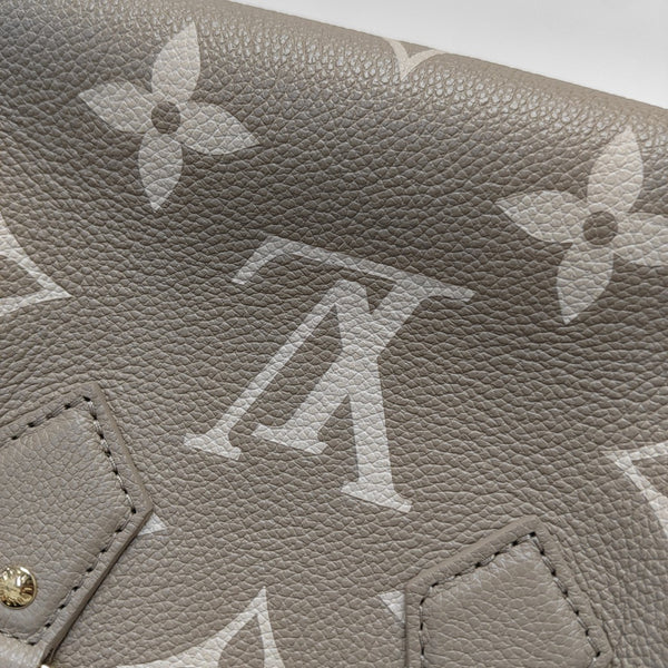 SPEEDY 20 Monogram Calfskin Gray