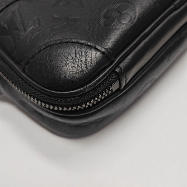 ALPHA Mini Monogram Calfskin Black