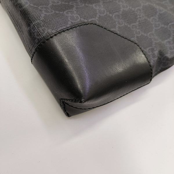 Rania Monogram Coated Canvas Black