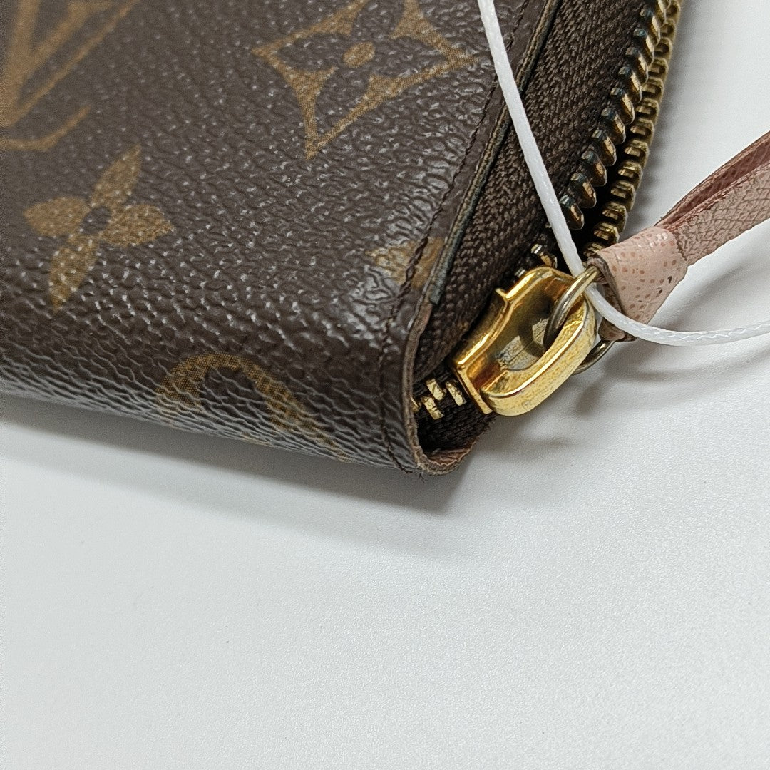 CLÉMENCE Monogram Coated Canvas Brown Wallet